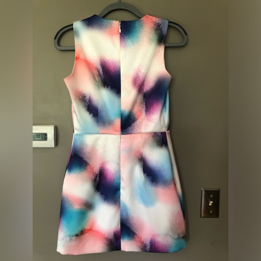 FRENCH CONNECTION Soft Spun Colorful Fit & Flare Dress Size 4 - Picture 3 of 7